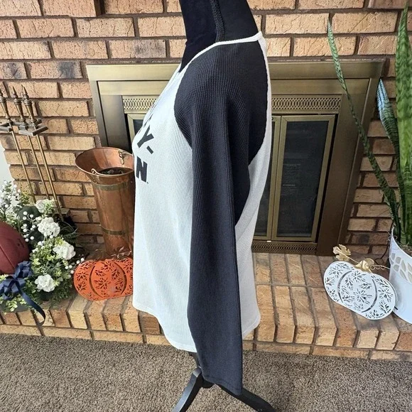 Harley Davidson Women's Long Sleeve Waffle Thermal Shirt - Picture 3 of 9